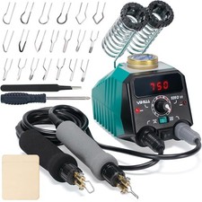 VI Dual Pen Wood Burning Kit with Digital Display with 20 Wire Nibs