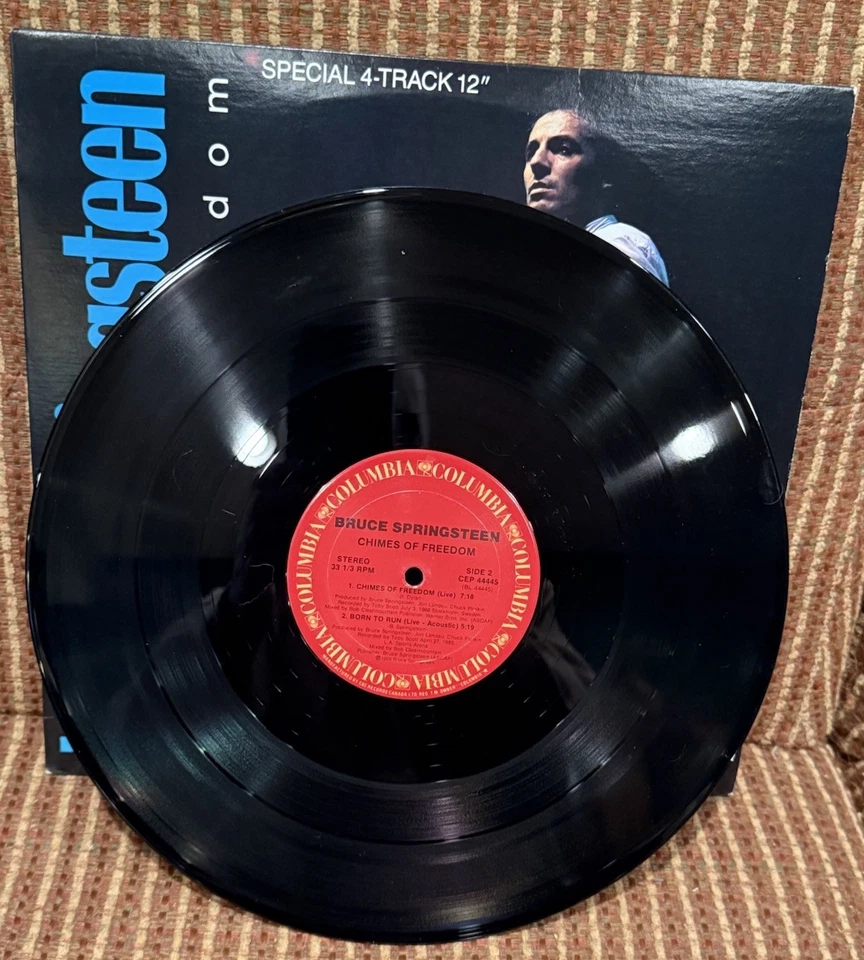 Bruce Springsteen Chimes of Freedom Vinyl EP  Special 4-Track 12" - Image 3 of 4