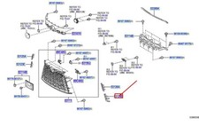 EXUS RX MK5 Front Grille Lower Left Molding 5312448150 NEW GENUINE