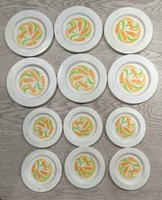 Vintage HG Toys Orange Daisy Plastic Toy Plate 4.25" Mold 586 - Flower Power