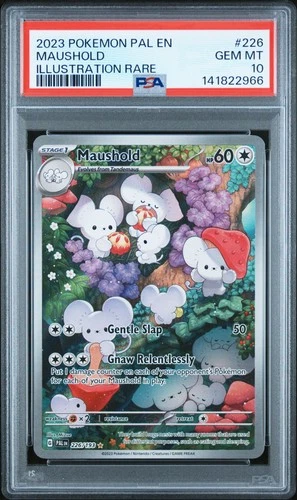 2023 POKEMON PAL EN-PALDEA EVOLVED ILLUSTRATION RARE #226 MAUSHOLD PSA 10