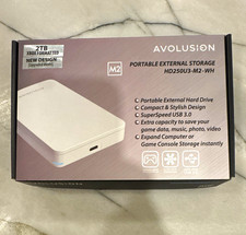 Avolusion 2TB USB 3.0 Portable External HDD HD250U3-M2-WH White
