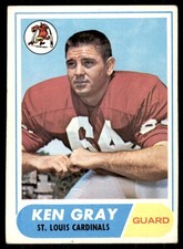 1968 TOPPS KEN GRAY ST. LOUIS CARDINALS #138 VG/EX