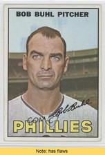 1967 Topps Bob Buhl #68 READ fm0