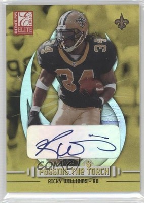 2003 Donruss Elite Passing the Torch Auto 97/100 Ricky Williams #PT-10 Auto 1h1