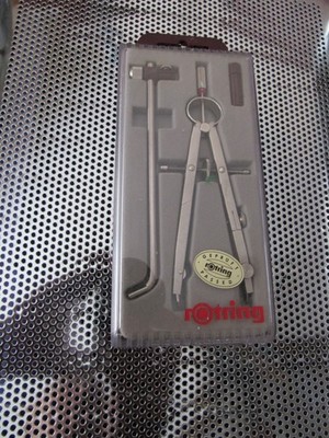Rotring Germany Drafting Compass QUICKSET w Extension Orig Box