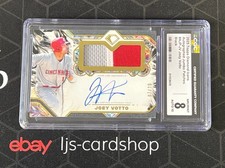 2025 Diamond Icons Joey Votto GU Jumbo Patch Auto Black /10 CGC 8/10 J1
