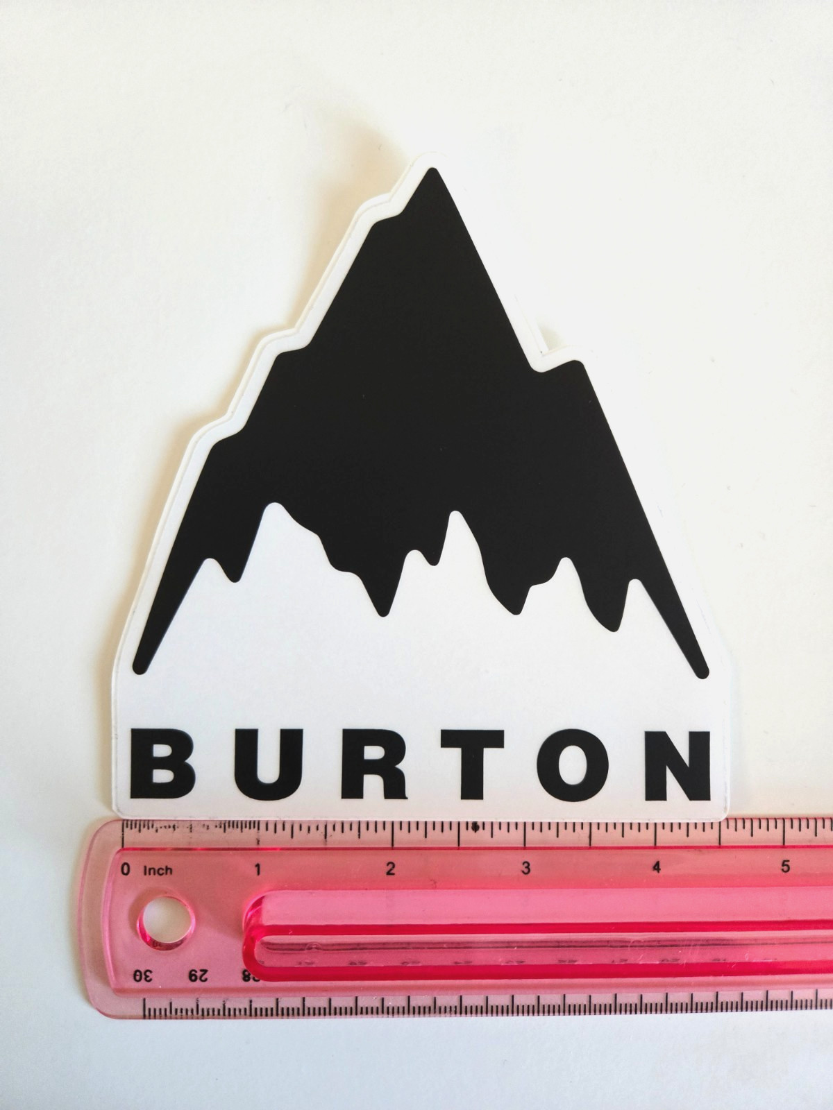 Burton Snowboards Mountain Logo Sticker / Decal - Transparent, 100% Authentic!!!