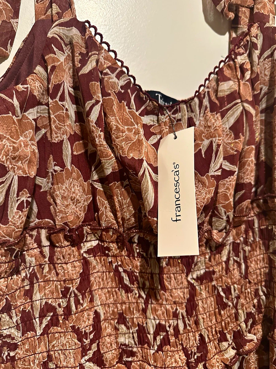 francesca's brown floral dress Clothing for Women for sale Modelyn Fashionable Asymmetrical Hem sizechart_Juniors COLOR:OFF WHITE Make an unforgettable impression