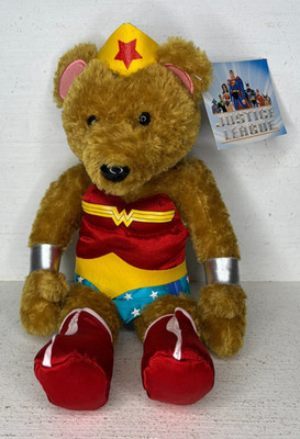VTG Six Flags Wonder Woman Plush Bear DC Comics Toy Stuffed Animal NWT