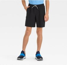 NWT All in Motion XL 14 Black Boys Adventure Cargo Shorts Quick Dry AR48