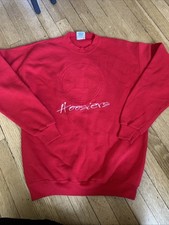 Vintage 90s Indiana University Hoosiers Crewneck Sweatshirt Sz Large Embroidered