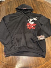 Members Only Looney Tunes Double Sided Pullover Sweatshirt Hoodie Mens Size M