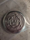 Scottsdale Mint Poured Cast 5 Troy Ounce .999 Fine Silver Button Round Bullion
