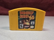 Donkey Kong 64 Nintendo 64 N64 Yellow Video Game Cartridge
