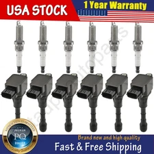 6x Ignition Coil & 6x Spark Plug for INFINITI Q40 Q50 QX60 QX60 3.5L 2014-2018