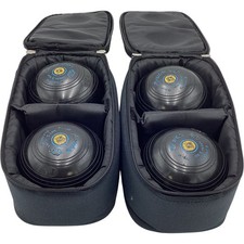 HENSELITE Classic II Lawn Bowls Size 5 Heavy with Carry Case Set AC3