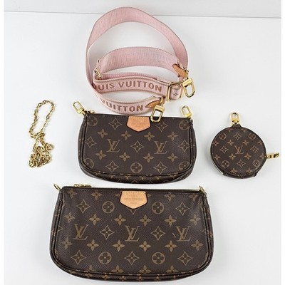 Louis Vuitton  Monogram Multi Pochette Accessories Rose Clair