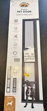 Hakuna Pets Patio Pet Door Sliding Glass Door Medium Dogs Black 1130