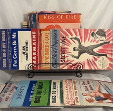 Vintage Sheet Music 60s 50s 40s 30s 20s Lot Of 80 Musicals Popular Songs Piano
