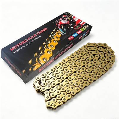 Off-Road 520 O-Ring Chain 120 Links Heavy-Duty Gold Motorcycle Rear Drive Chain