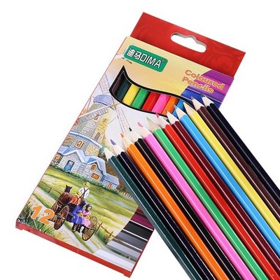 12 Farben Bleistift für Kunst Zeichnen Malzubehör Secret Garden Kinder Schablonen