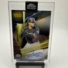 NM-EX 2026 Topps Chrome Black Agustin Ramirez Gold Auto /50 RC Marlins