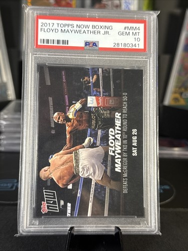 2017 Topps Now Card MM4 BOXING 🥊 PSA 10 Floyd Mayweather vs Conor McGregor