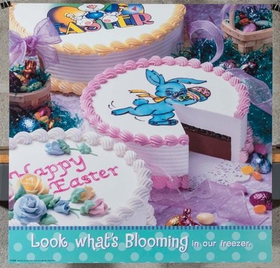 Dairy Queen Promotional Poster For Backlit Menu Sign Easter Cakes 