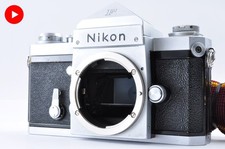  Exc 4 Nikon F Eye level Silver 35mm SLR Film Camera From Japan 7530
