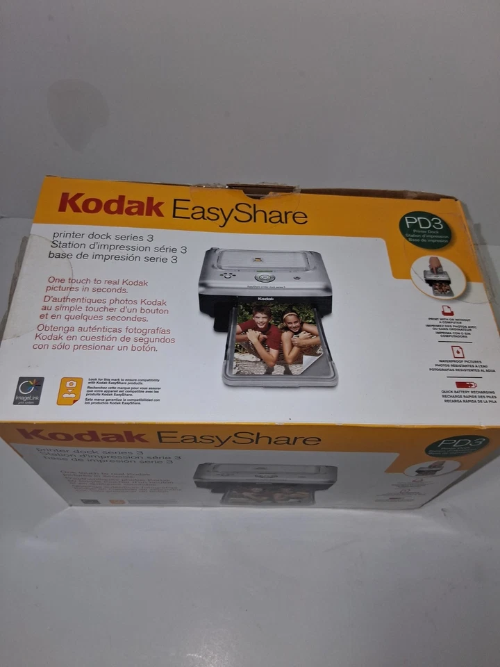 Kodak Easyshare Printer Dock Series 3 Silver Digital Photo Printer With Box - Image 3 of 4