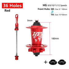 MTB 120 Click Hub 6 Bearing Bike Front Rear 28 32 36 Holes Disc Brake QR Bicycle