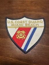Vintage US Coast Guard Station Miami Beach Florida Patch