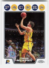 2008-09 Topps Chrome X-Fractors Troy Murphy #153 #/288 Indiana Pacers SN