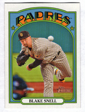 2021 Topps Heritage High Image Variation #669 Blake Snell San Diego Padres 1:52