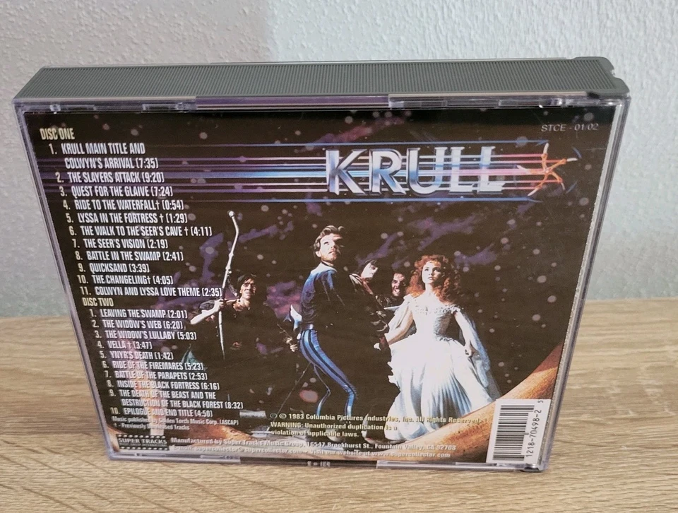 Krull Soundtrack CD 2-Disc James Horner OOP Rare Limited Edition - Image 2 of 4