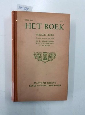 Het Boek Deel XXXX [1950] Nieuwe Reeks Kronenberg, M.E. (Red.), F.K.H. Kossmann 
