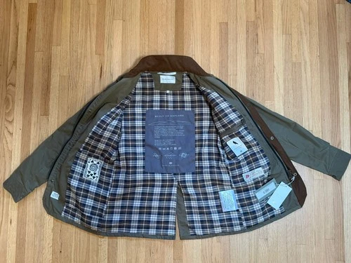 2021 RARE Peregrine x Dant Bexley Waxed  Cotton Jacket Brown Size SMALL BNWT image 4