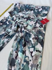 Spanx Womens Painted Camo Multi Active Printed 7/8 Leggings New With Tags XL