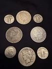 US Silver Coin Collection Lot Morgan & Peace Dollars Standing Liberty Quarters