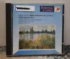 Saint-Saens: Piano Concertos No 2  4, Cello Concerto No 1 CD, 1992 