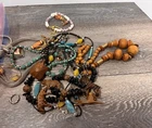 Vintage -Retro - modern wearable Costume Jewelry over 2lbs necklaces + ….