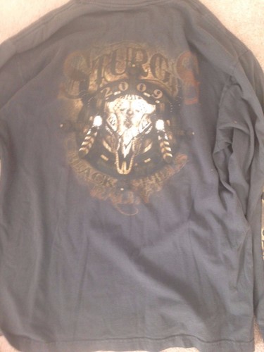 Sturgis 2009 Buffalo long Sleeved shirt Large great shape - Picture 2 of 2