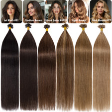 300s Russian 100 Remy Human Hair Extensions Nail U Tip Keratin Pre Bonded Brown