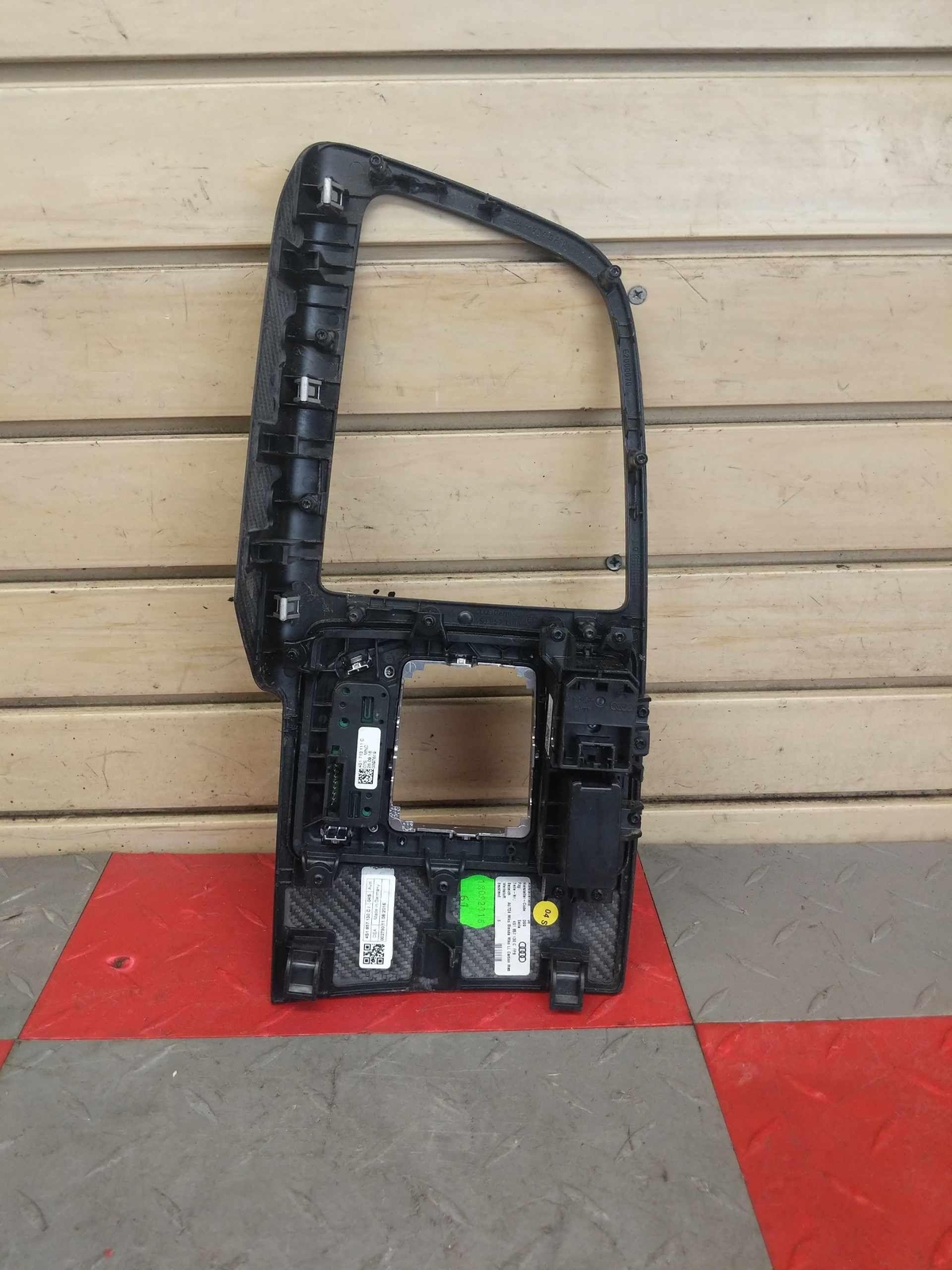 2017 Audi R8 Plus OEM Center Console Trim Carbon Fiber Insert P/ 4S1857130C