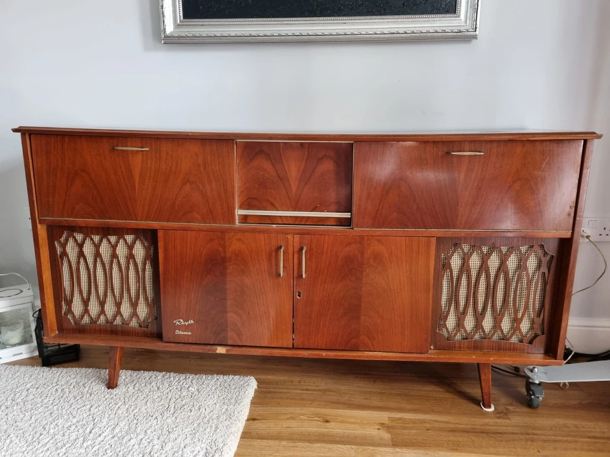 Vintage German Koronette Console Stereo Bar Mid Century Modern