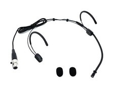 Black Omnidirectional Headset Microphone for Shure Wireless Body-Packs