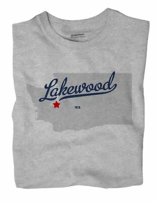 Lakewood Washington WA T-Shirt MAP