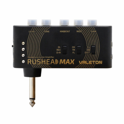 Valeton Rushead Max USB Chargable Portable Pocket Guitar Bass Headphone AmpRH100