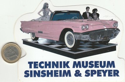 STICKERS . TECHNIK MUSEUM by SINSHEIM & SPEYER. Ford Thunderbird